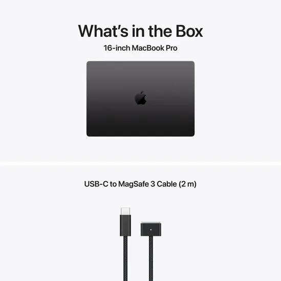 Лаптоп Apple 16-inch MacBook Pro: Apple M5 Pro chip with 18-core CPU and 20-core GPU, 48GB, 1TB SSD - Space Black