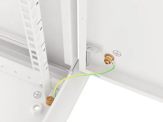 Комуникационен шкаф Lanberg rack cabinet 19' wall-mount 9U600x600 for self-assembly with metal door grey (flat pack)