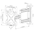 Стойка Neomounts elece Screen Wall Mount (full motion, 3 pivots, VESA 200x200)