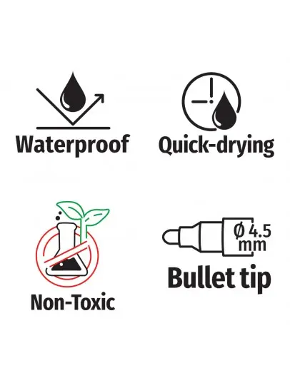 Перманентен маркер Spree жълт