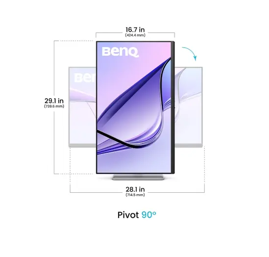 Монитор BenQ MA320UP 32" 4K Glossy Monitor for MacBook Pro and MacBook Air 31.5W WORK & ENTERTAINMENT DISPLAY MA320UP SILVER-GREY