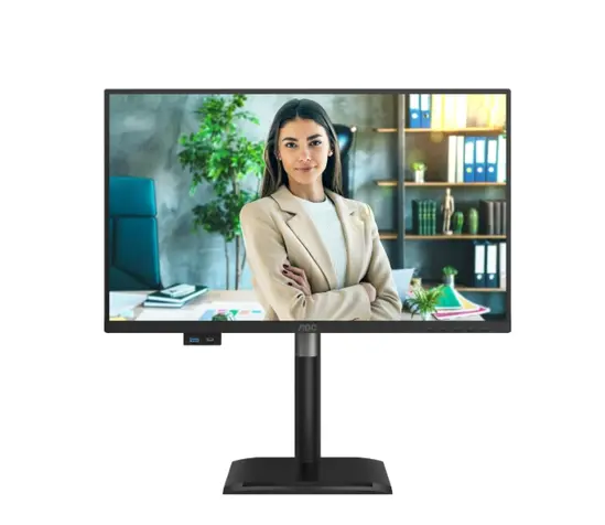 Монитор AOC 24P4CV, 23.8" IPS WLED, 1920x1080@120Hz, 4ms GtG, 300cd m/2, 1500:1, 50M:1 DCR, Adaptive Sync, FlickerFree, Anti-Blue Light, 2Wx2, Tilt, Height Adjust, Pivot, Swivel, HDMI, DP, USB hub, RJ45