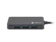 USB хъб Natec usb 3.0 hub silkworm 4-ports black usb-c