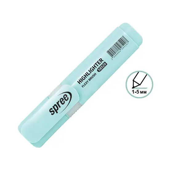 Текст маркер Flexy Brush Pastel син