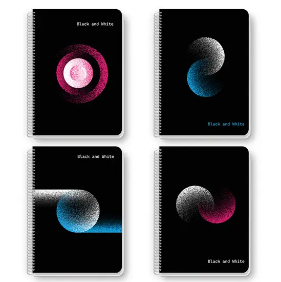 Тетрадка със спирала А5  Exclusive dots 120 л PP корица