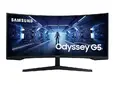 Монитор Samsung LC34G55T, 34" CURVED VA, 1000R, 165 Hz, 1 ms MPRT, 21:9, 3440 x 1440, HDR10, 250 cd/m2, 2500:1 Contrast, Mega DCR, Eye Saver, Flicker Free, FreeSync Premium, Black Equalizer, Low Input Lag, DP 1.4, HDMI 2.0, Headphone, 178°/178°, Black