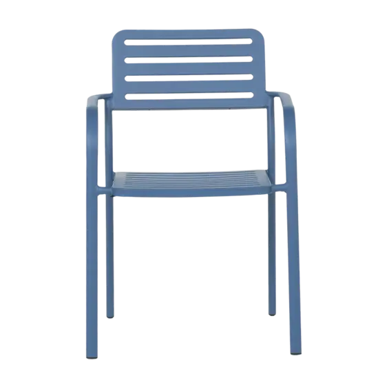 Градински стол ЛАЗУР-сниман отпред, син цвят