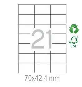 Рециклирани етикети 70x42.4 21 бр.