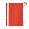 Папка PVC с перфорация червена с пиктограма