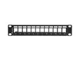 Пач панел Lanberg patch panel blank 12 port 1U 10' ftp for keystone modules black v2