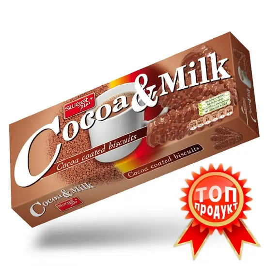 Бисквити какао и мляко 140 гр