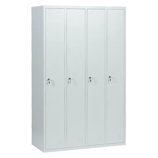 Метален гардероб BTL с 4 отделения 183х113х50 см-сниман отпред