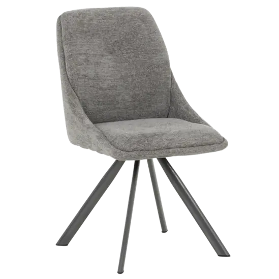 Трапезен стол - сива дамаска