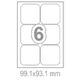 Самозалепващи етикети 99.1x93.1 6 бр.