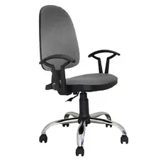 Работен стол АЙДЕМИР- сив цвят, дамаска