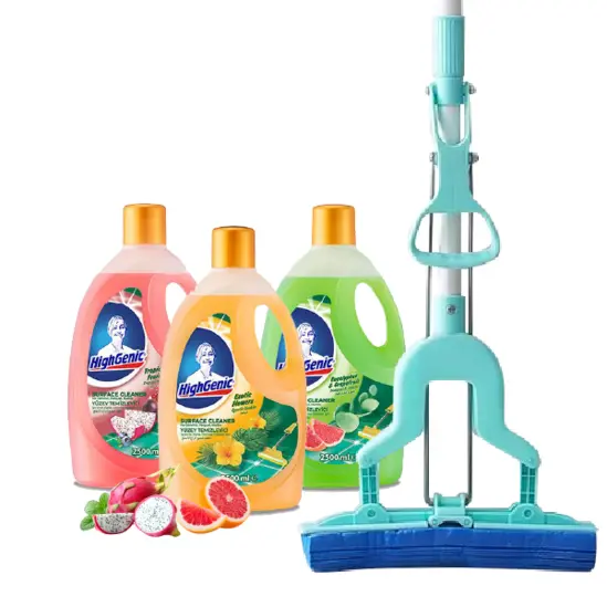 Комплект Хигиена Floor- топ моп пеперуда и три препарата за под 2.5л