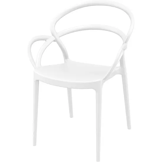 Градински стол МИЛАНО- бял цвят