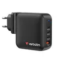 Зарядно устройство Verbatim Mini GaN Charger 165W 4 Port US plug with EU and UK adaptors