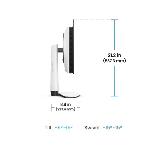 Монитор BenQ EX271UZ 27" 4K 166 PPI 240Hz MOBIUZ OLED Gaming Monitor, EX271UZ WHITE