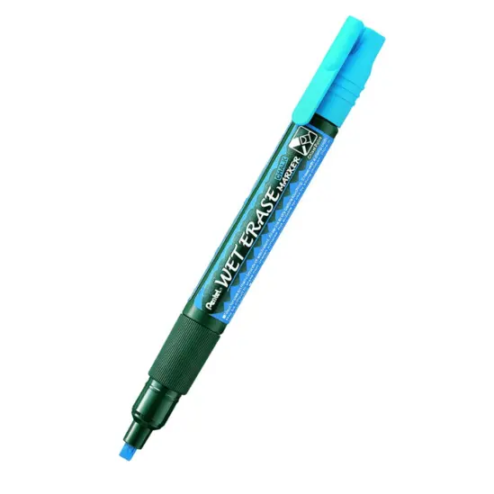 Маркер тебешир Pentel Wet Erase двустранен син