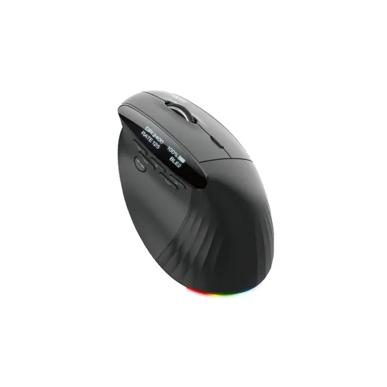Мишка Acer Smart Fit Wireless Mouse, RF 2.4 GHz dongle, Bluetooth 5.0, Wired , 10 Buttons, DPI 8000, 90g , Black with RGB strip