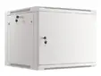 Комуникационен шкаф Lanberg rack cabinet 19' wall-mount 9U600x600 for self-assembly with metal door grey (flat pack)