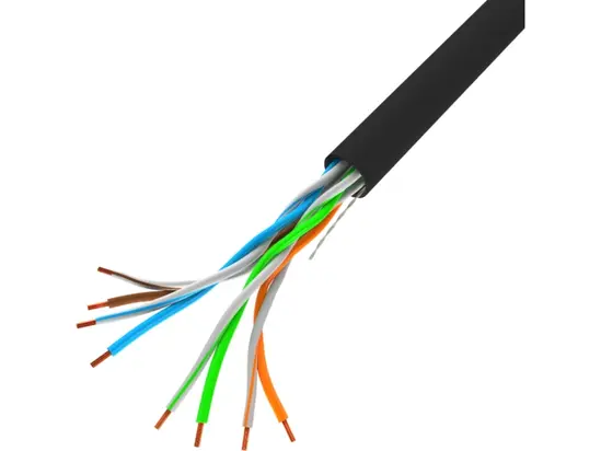 Кабел Lanberg LAN cable CAT.5e utp 305m solid cu black fluke