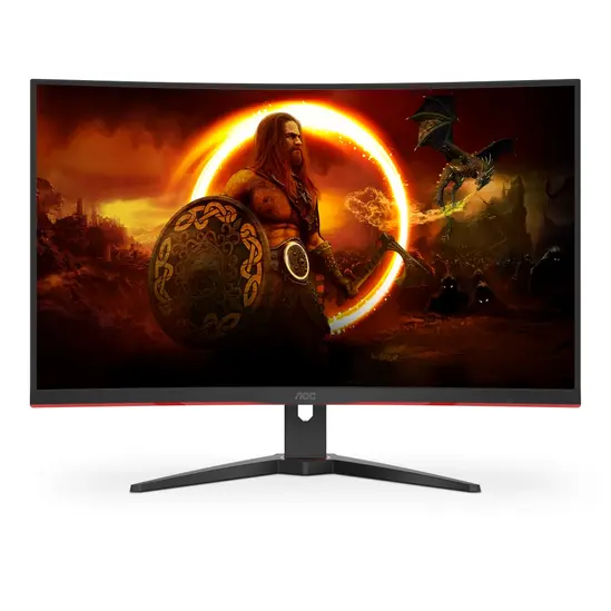 Монитор AOC C32G2ZEBK, 31.5' Curved 1500R, VA, WLED, 1920x1080@240Hz, 4ms GtG, 1ms MPRT, 300cdm2, 4000:1, DCR 80M:1, FreeSync, FlickerFree, Low Blue Light, Tilt, 2xHDMI, DP