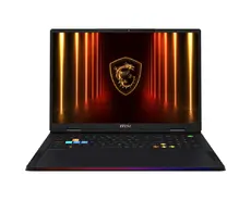 Лаптоп MSI Raider A18 HX A9WJG, NVIDIA GeForce RTX 5090 24GB GDDR7 1824 AI TOPS, AMD Ryzen 9 9955HX3D (16C32T Up to 5.4 GHz, 128 MB L3), 18' 16:10 UHD+ (3840x2400) MiniLED, 120Hz, 64GB DDR5 2x32 Up to DDR5-5600, 2TB PCIe Gen4 SSD, Wi-Fi 7, Windows 11 Hom