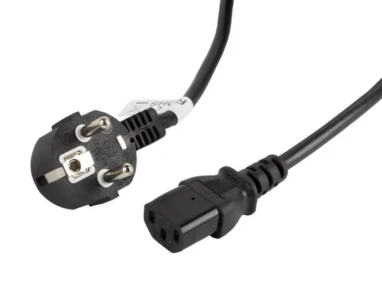 Кабел Lanberg CEE 77 - IEC 320 C13 power cord 3m VDE, black