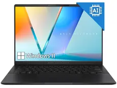 Лаптоп Asus Vivobook S S5406SA-QD149W,INTEL LNL Core Ultra 7 32GB, 14' OLED WUXGA(WU) 1920X1200 16:10,LPDDR5X 32GB  (on BD),1TB SSD,Backlit Chiclet Keyboard 1-Zone RGB with Num-key, Windows 11, Black, AI PC+Backpack