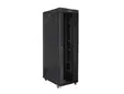 Комуникационен шкаф Lanberg rack cabinet 19' free-standing 42U800x1200 (flat pack) with glass door lcd black v2