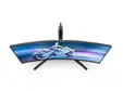 Монитор Philips Evnia 34M2C6500, 34" Curved 1800R QD-OLED, 3440x1440@175Hz, 0.03ms GtG, 1000 nit, 1 000 000:1, Mega Infinity DCR, Adaptive Sync, FlickerFree, LowBlue Mode, Tilt, Height Adjust, Swivel, 2xHDMI, DP, USB hub