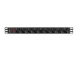 Филтър Lanberg power distribution unit (PDU) 19' 1U 16A 9xSchuko outlets,black