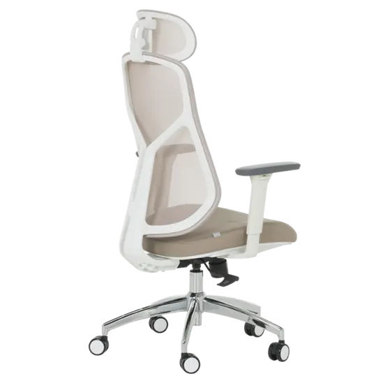 Директорски стол АНГЕЛА-сниман отзад, цвят бежов