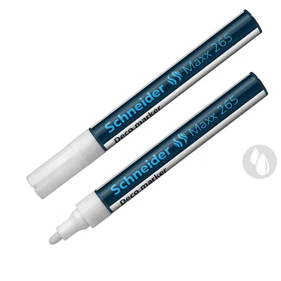 2 броя маркер тебешир Schneider Maxx 265 бял