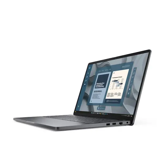 Лаптоп Dell Pro 16 PC16255, AMD Ryzen 5 220, 16.0" FHD+(1920x1200) IPS, AG, 300nits AG, 1x8GB, DDR5, 5600 MT/s, 512 GB SSD, AMD Radeon 740M, FHD HDR + IR Cam and Mic, Wi-Fi 6E, FPR, Backlit Kb, Win 11 Pro, 3Y PS, Magnetite + Dell Pro 14-16 Premium Slim Ba