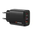 Зарядно устройство Verbatim Essentials GaN Charger 65W EU plug Black