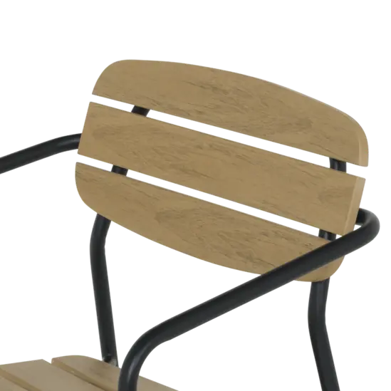 Градински стол ЙОВАН- облегалка от дърво