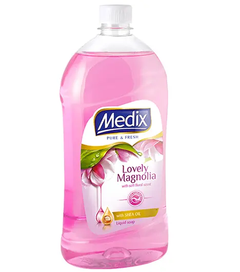 Течен сапун MEDIX Pure & Fresh Lovely Magnolia пълнител 900 мл.