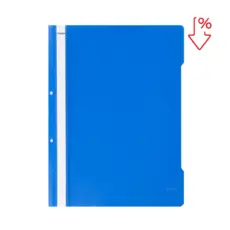 Папка PVC с перфорация син с пиктограма