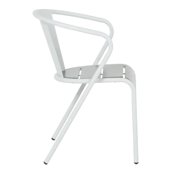 Градински стол БЕЛА- с подлакътници и облегалка