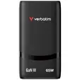 Зарядно устройство Verbatim Fold 'n' Go GaN Charger 65W EU plug Black