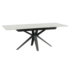 Трапезна маса ЗОРИ разтегателна- бял цвят плот