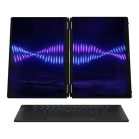 Лаптоп Asus ROG Zephyrus Duo 16, GX651AX-SR086X, Intel Ultra 9 16.0 OLED WQXGA+(WQ+) 2880X1800 16:10 Bend+500nits(HDR 1100nits) Glare DCI-P3:100%,120 HzLPDDR5X 64GB (onbd) ,2TB G4,RTX5090 24 GB G5,Wi-Fi 7 ,Backlit Kbd 1-Zone RGB, Windows 11 Pro,Stell