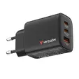 Зарядно устройство Verbatim Essentials GaN Charger 65W EU plug Black