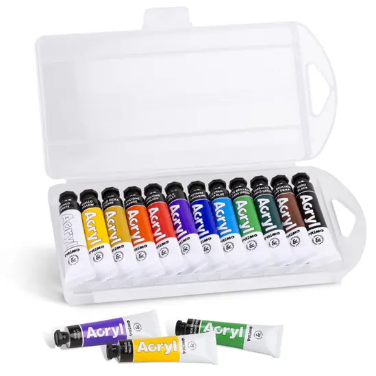 Акрилни бои Primo тубички 7.5 мл 12 цвята