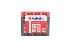 Батерия Verbatim ALKALINE BATTERY AA 4 PACK (SHRINK WRAP)
