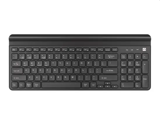 Комплект Natec Keyboard Felimare US Layout Wireless Bluetooth + 2.4 GHz Slim PnoneTablet Holder, Black