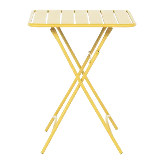 Сгъваема градинска маса РУБИНА- жълта маса